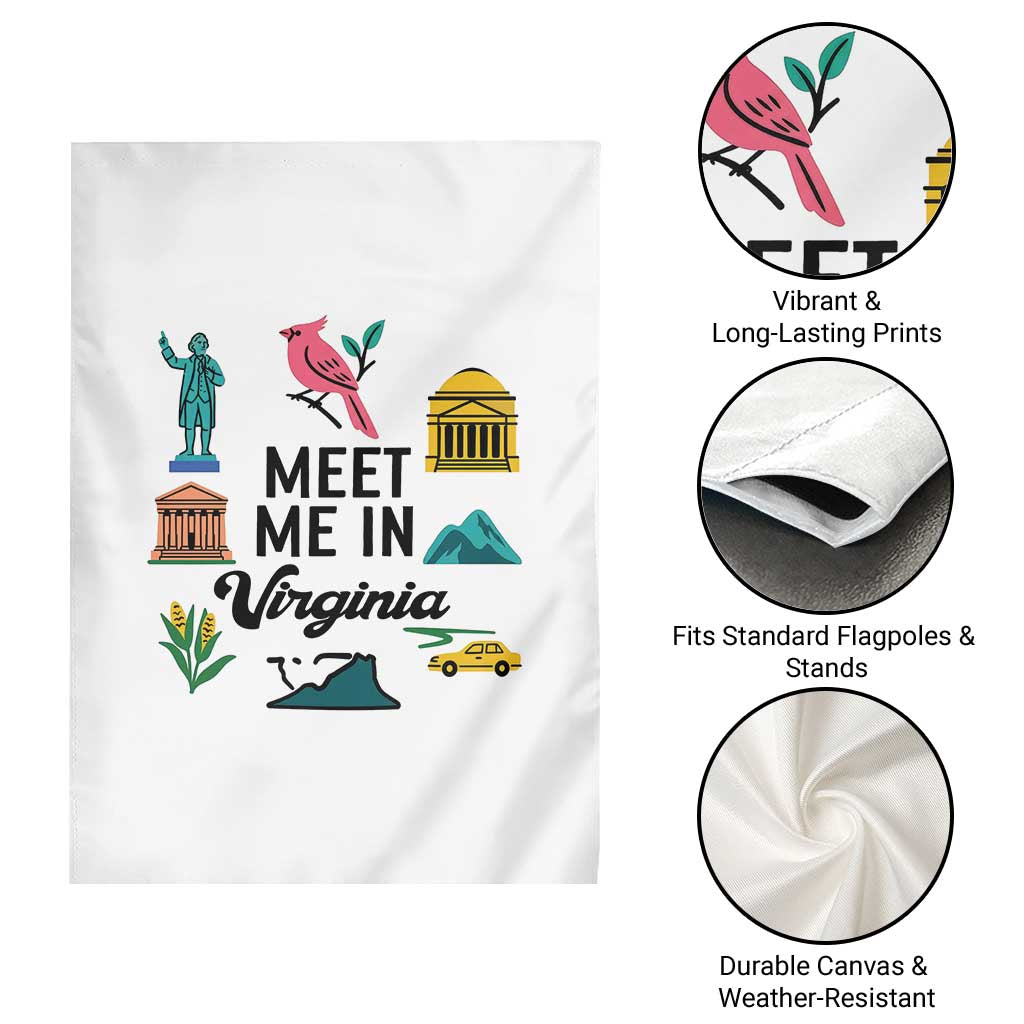 Meet Me in Virginia Garden Flag Travel Souvenir East Coast State Pride TS14 Print Your Wear