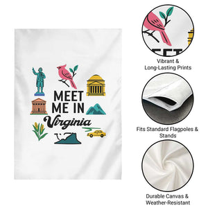 Meet Me in Virginia Garden Flag Travel Souvenir East Coast State Pride TS14 Print Your Wear