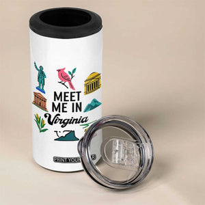 Meet Me in Virginia 4 in 1 Can Cooler Tumbler Travel Souvenir East Coast State Pride TS14 Print Your Wear