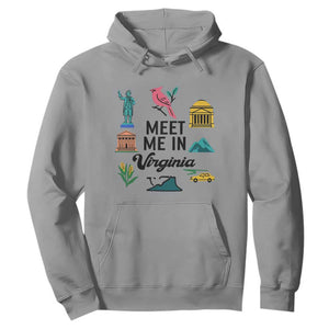 Meet Me in Virginia Hoodie Travel Souvenir East Coast State Pride TS14 Sport Gray Print Your Wear