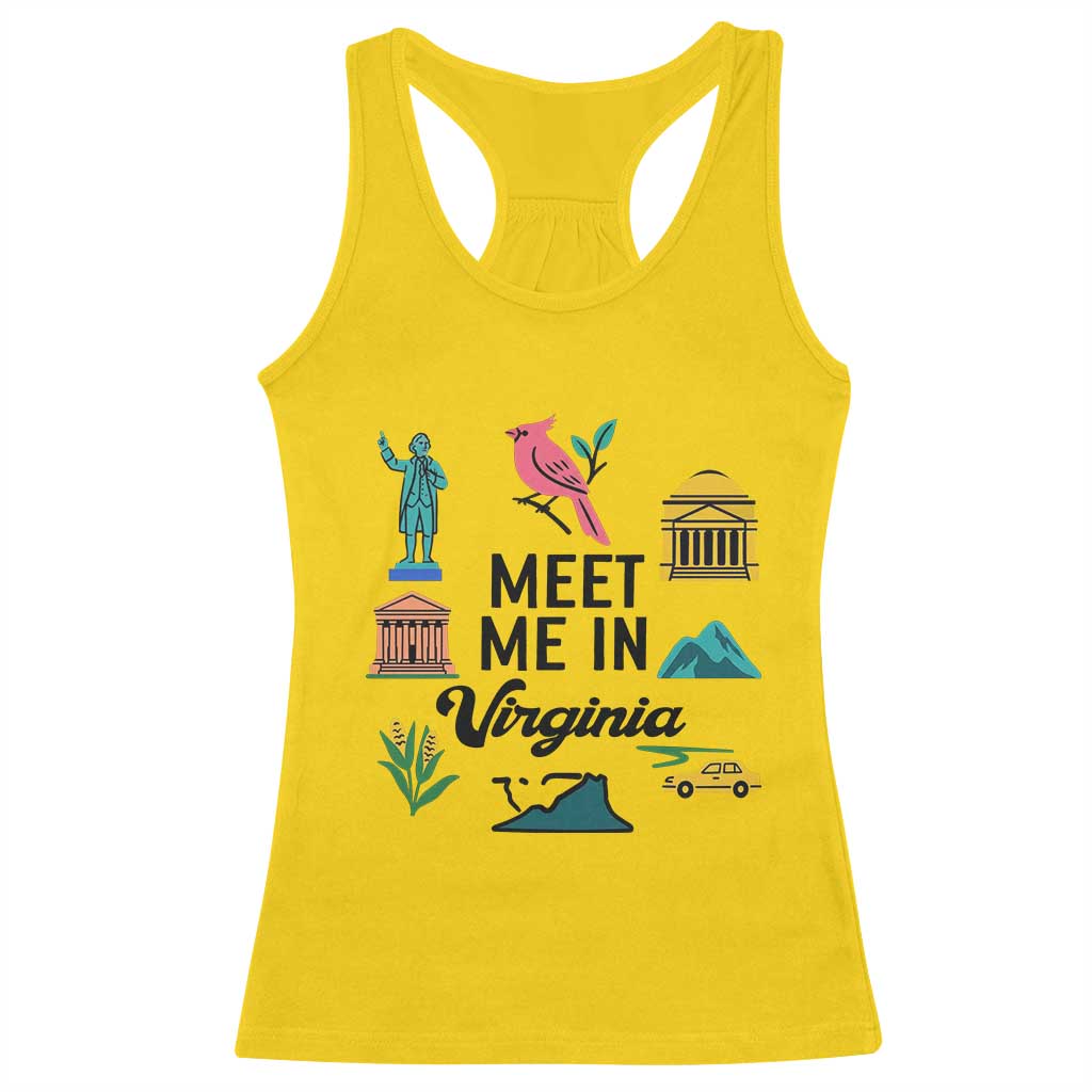 Meet Me in Virginia Racerback Tank Top Travel Souvenir East Coast State Pride TS14 Daisy Print Your Wear