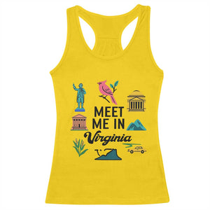 Meet Me in Virginia Racerback Tank Top Travel Souvenir East Coast State Pride TS14 Daisy Print Your Wear
