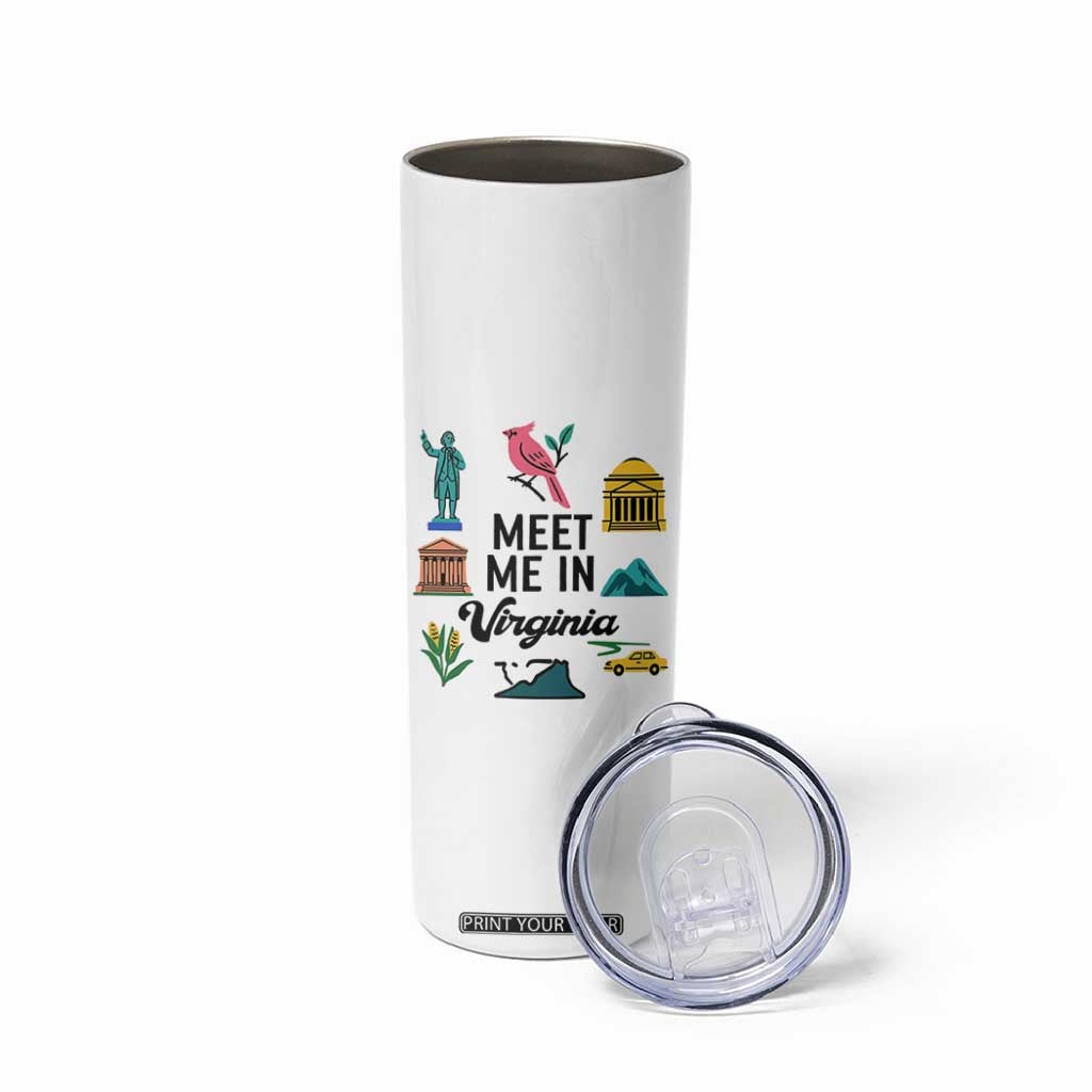 Meet Me in Virginia Skinny Tumbler Travel Souvenir East Coast State Pride TS14 Print Your Wear
