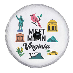 Meet Me in Virginia Spare Tire Cover Travel Souvenir East Coast State Pride TS14 Print Your Wear