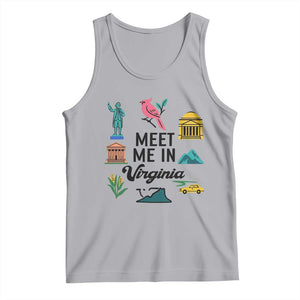 Meet Me in Virginia Tank Top Travel Souvenir East Coast State Pride TS14 Athletic Heather Print Your Wear