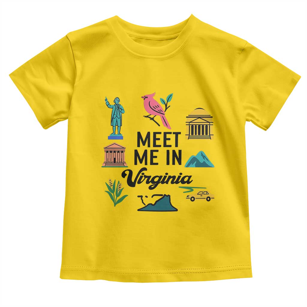 Meet Me in Virginia Toddler T Shirt Travel Souvenir East Coast State Pride TS14 Daisy Print Your Wear