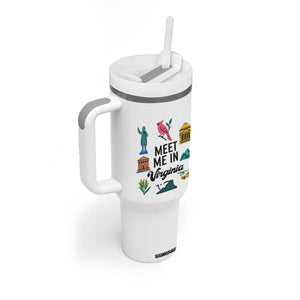 Meet Me in Virginia Tumbler With Handle Travel Souvenir East Coast State Pride TS14 Print Your Wear