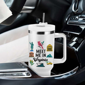 Meet Me in Virginia Tumbler With Handle Travel Souvenir East Coast State Pride TS14 Print Your Wear