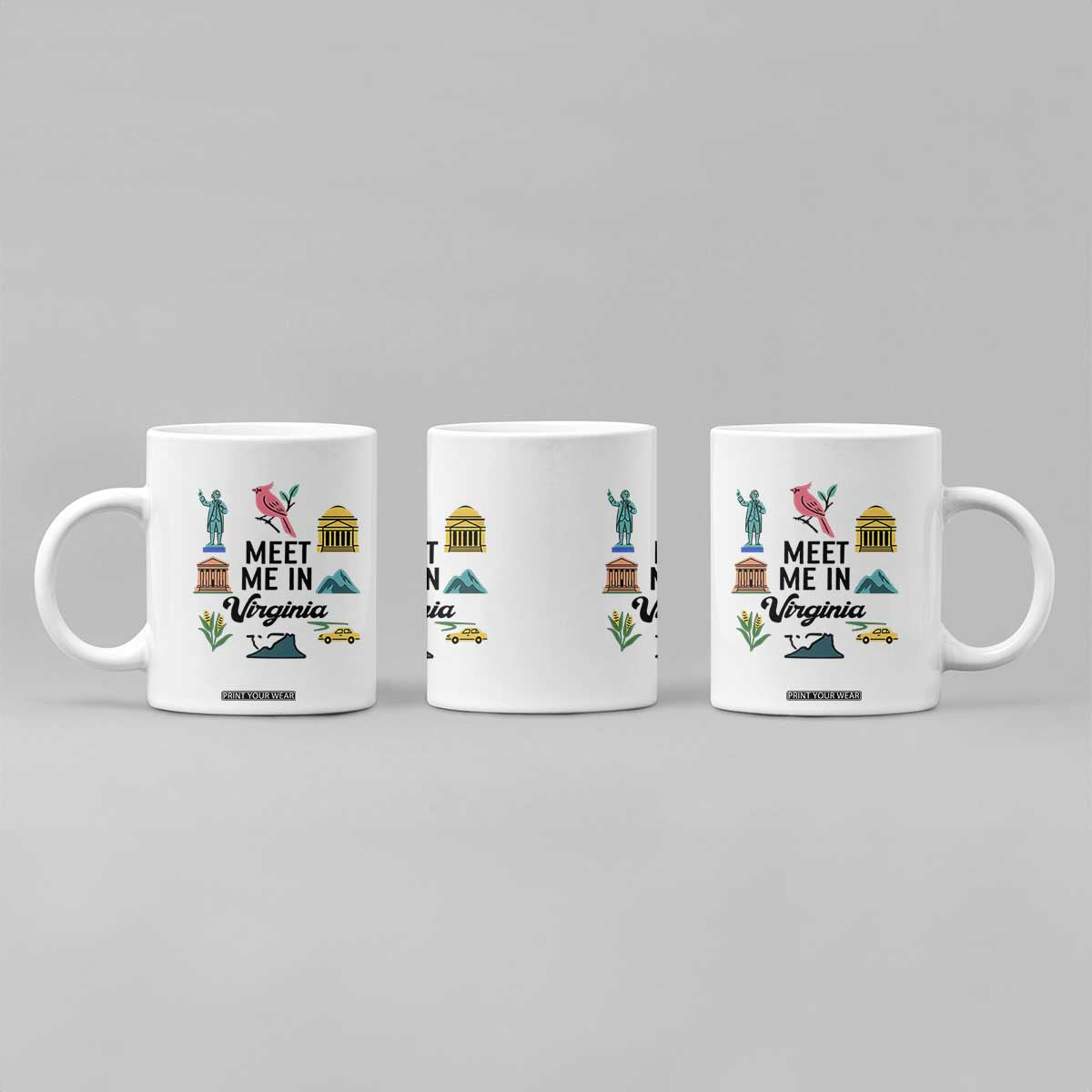 Meet Me in Virginia Coffee Mug Travel Souvenir East Coast State Pride TS14 Print Your Wear