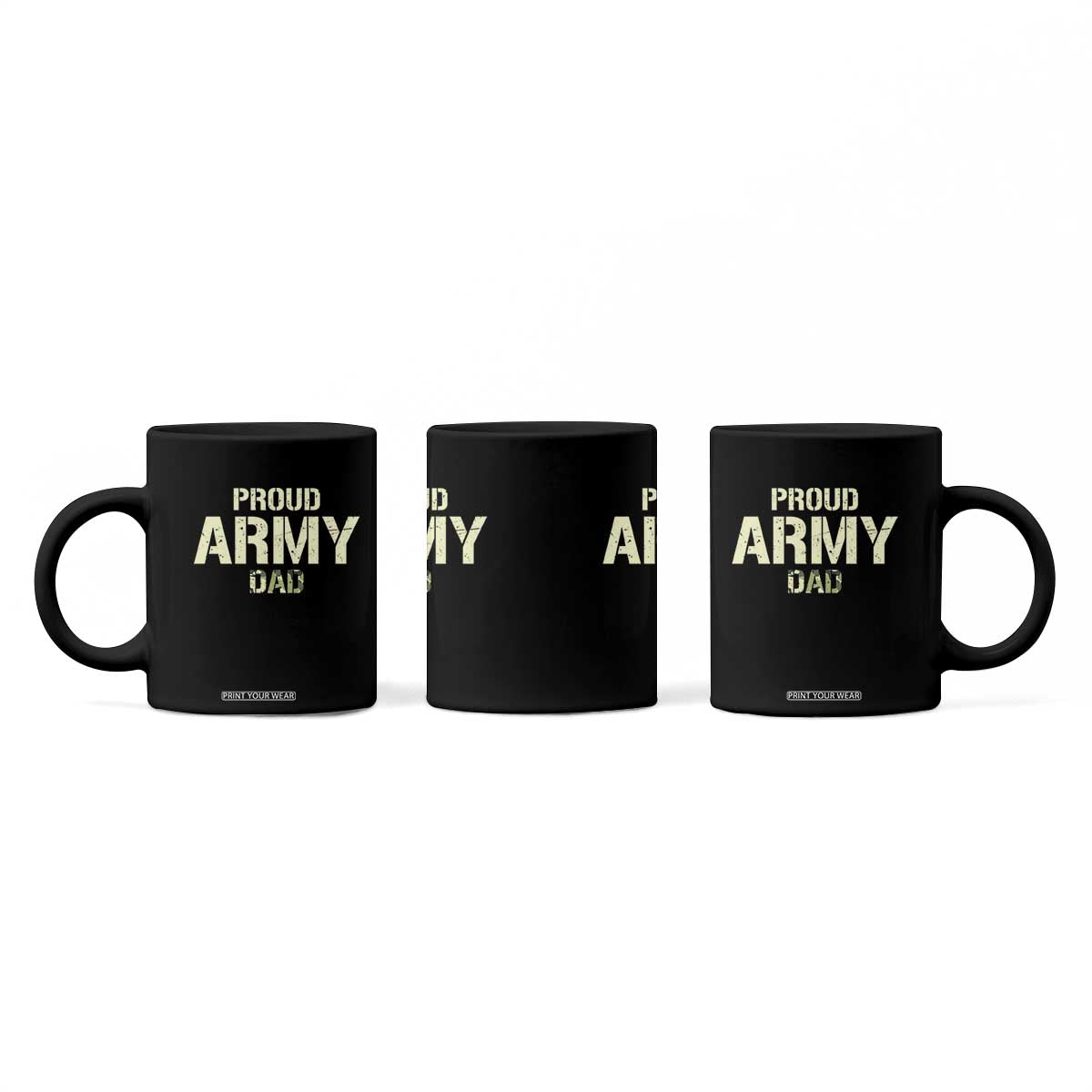 Proud Army Dad Coffee Mug Military Camo American Flag Father's Day