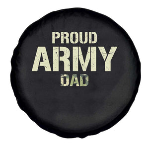 Proud Army Dad Spare Tire Cover Military Camo American Flag Father's Day
