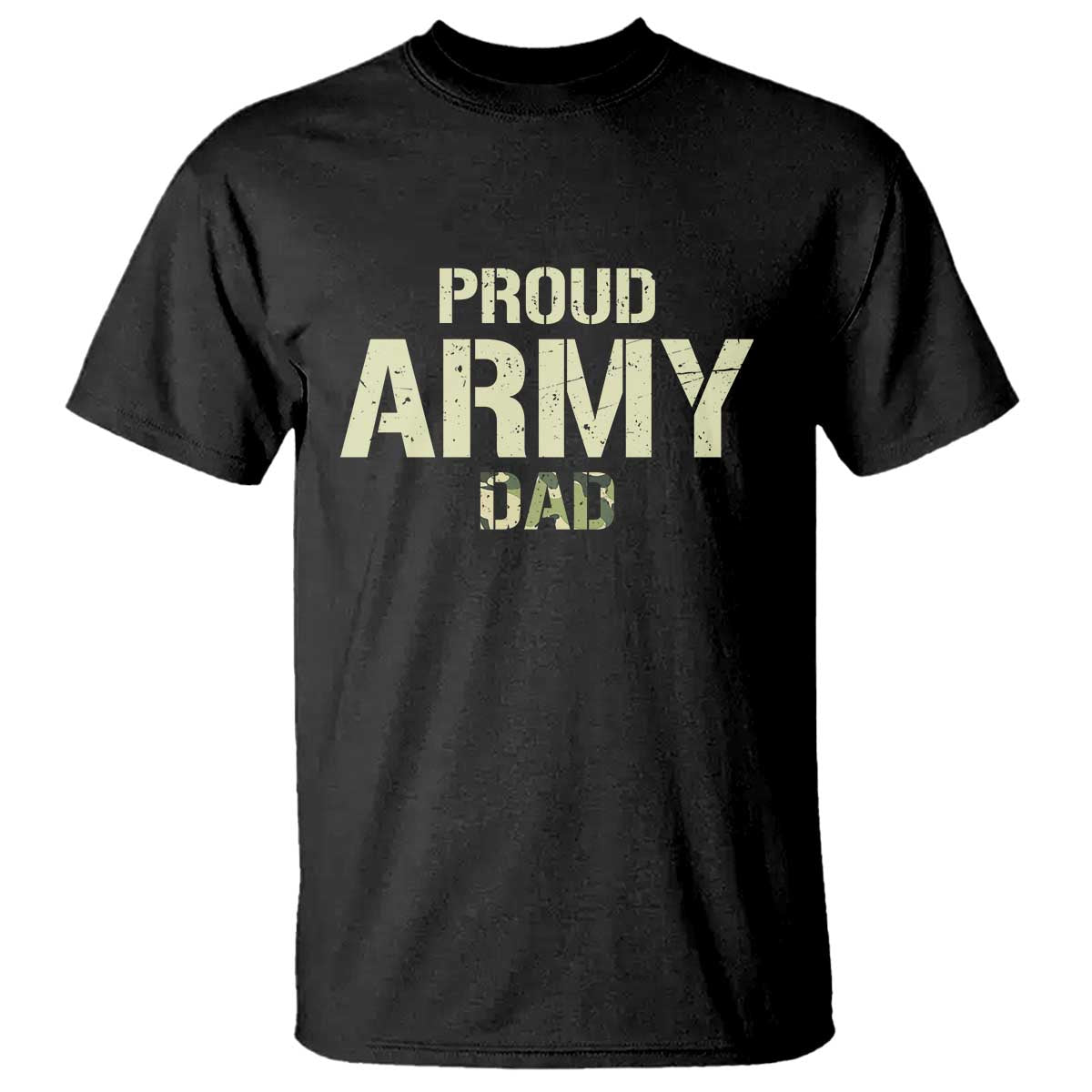 Proud Army Dad T Shirt Military Camo American Flag Father's Day TS14 Black Print Your Wear