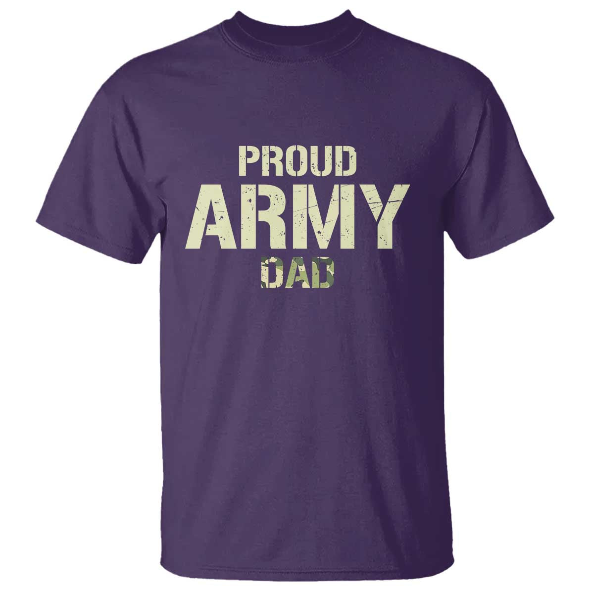 Proud Army Dad T Shirt Military Camo American Flag Father's Day