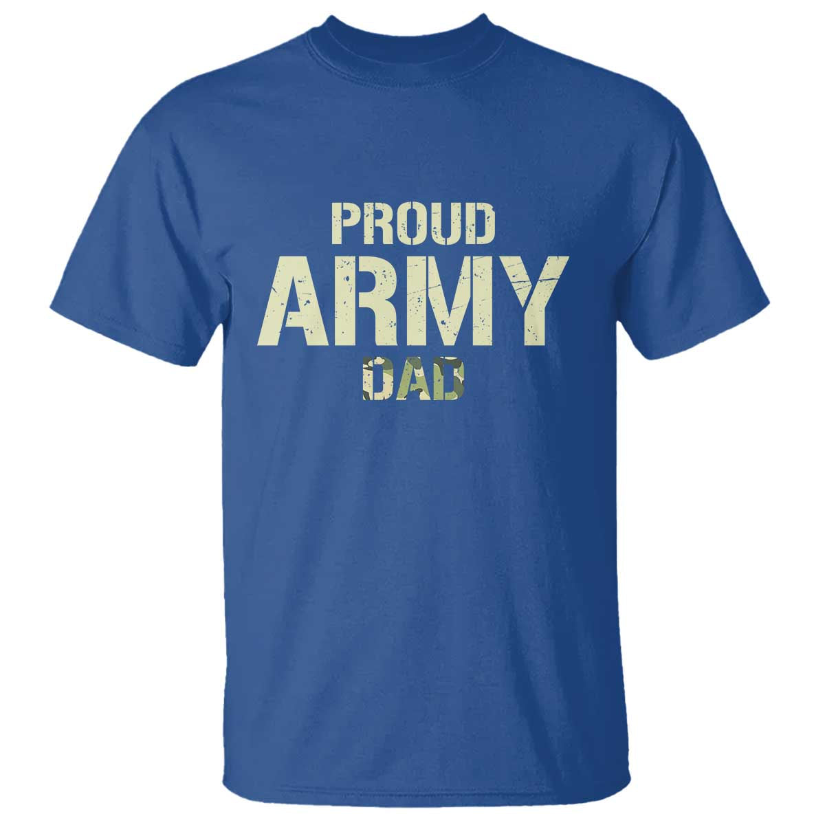 Proud Army Dad T Shirt Military Camo American Flag Father's Day