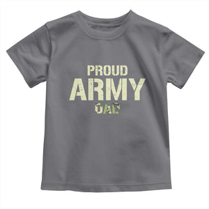 Proud Army Dad Toddler T Shirt Military Camo American Flag Father's Day