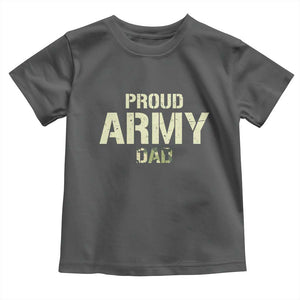 Proud Army Dad Toddler T Shirt Military Camo American Flag Father's Day