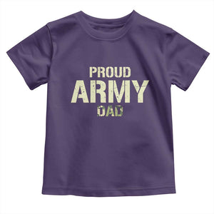 Proud Army Dad Toddler T Shirt Military Camo American Flag Father's Day