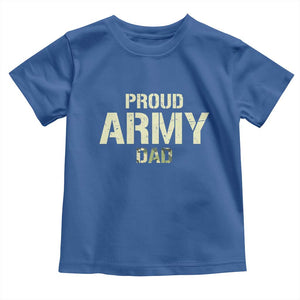 Proud Army Dad Toddler T Shirt Military Camo American Flag Father's Day