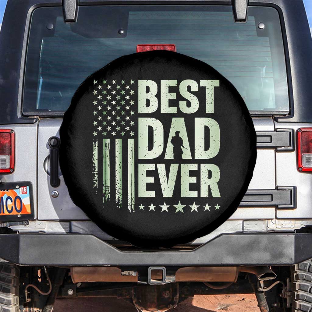 Best Dad Ever Spare Tire Cover Military Camo American Flag Father's Day