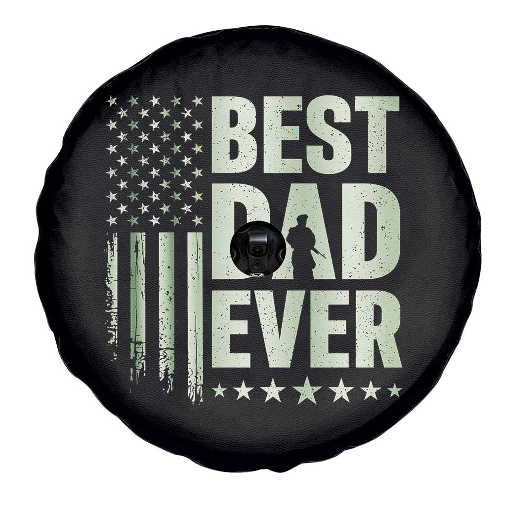 Best Dad Ever Spare Tire Cover Military Camo American Flag Father's Day