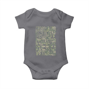 Husband Daddy Protector Hero Veteran Baby Onesie Father's Day American Flag Camouflage