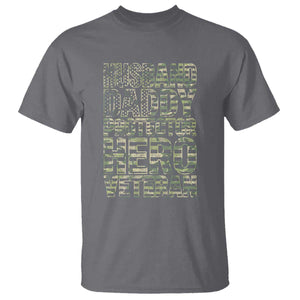 Husband Daddy Protector Hero Veteran T Shirt Father's Day American Flag Camouflage