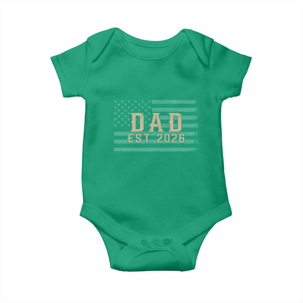 Dad Est 2026 Baby Onesie Promoted to Daddy New Dad