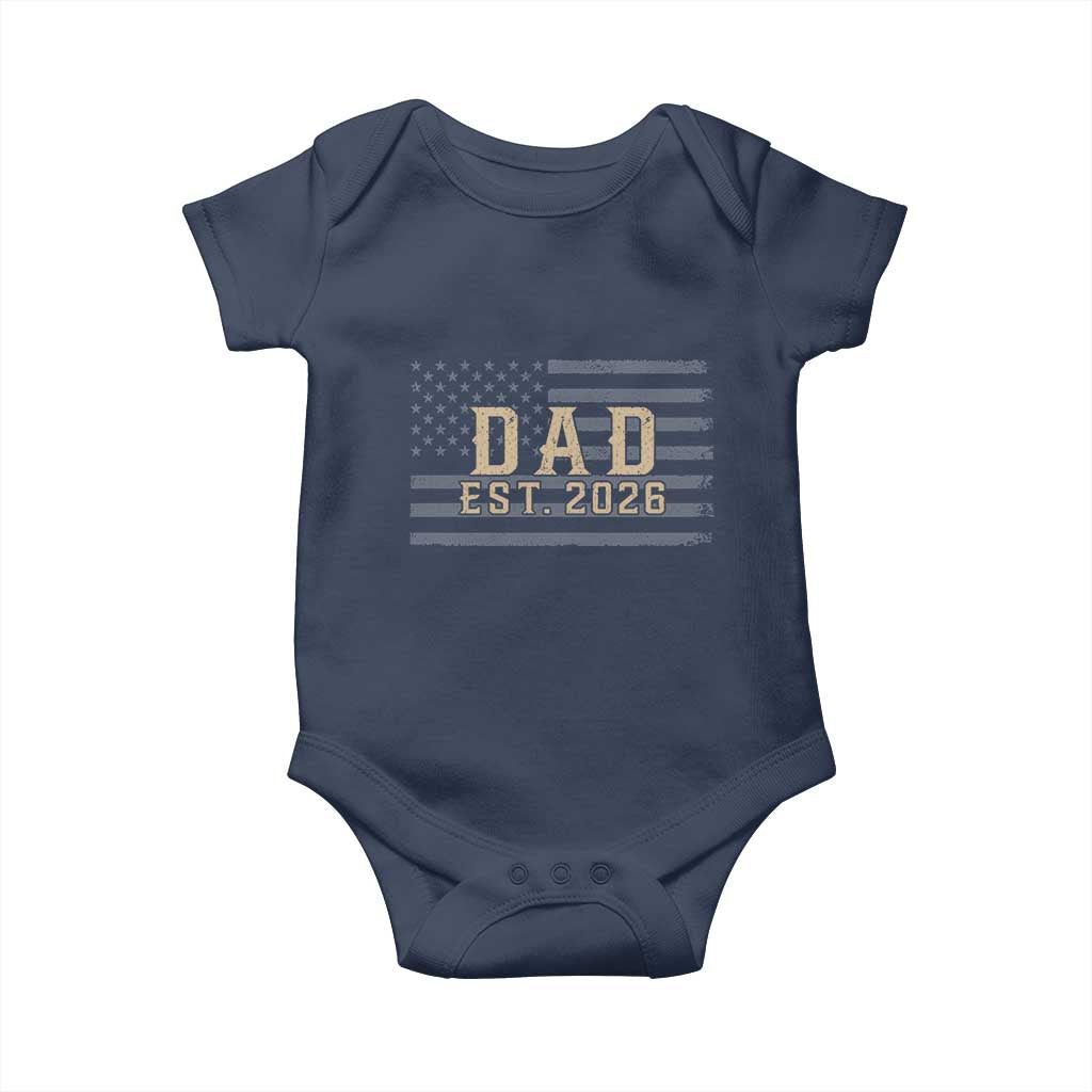 Dad Est 2026 Baby Onesie Promoted to Daddy New Dad