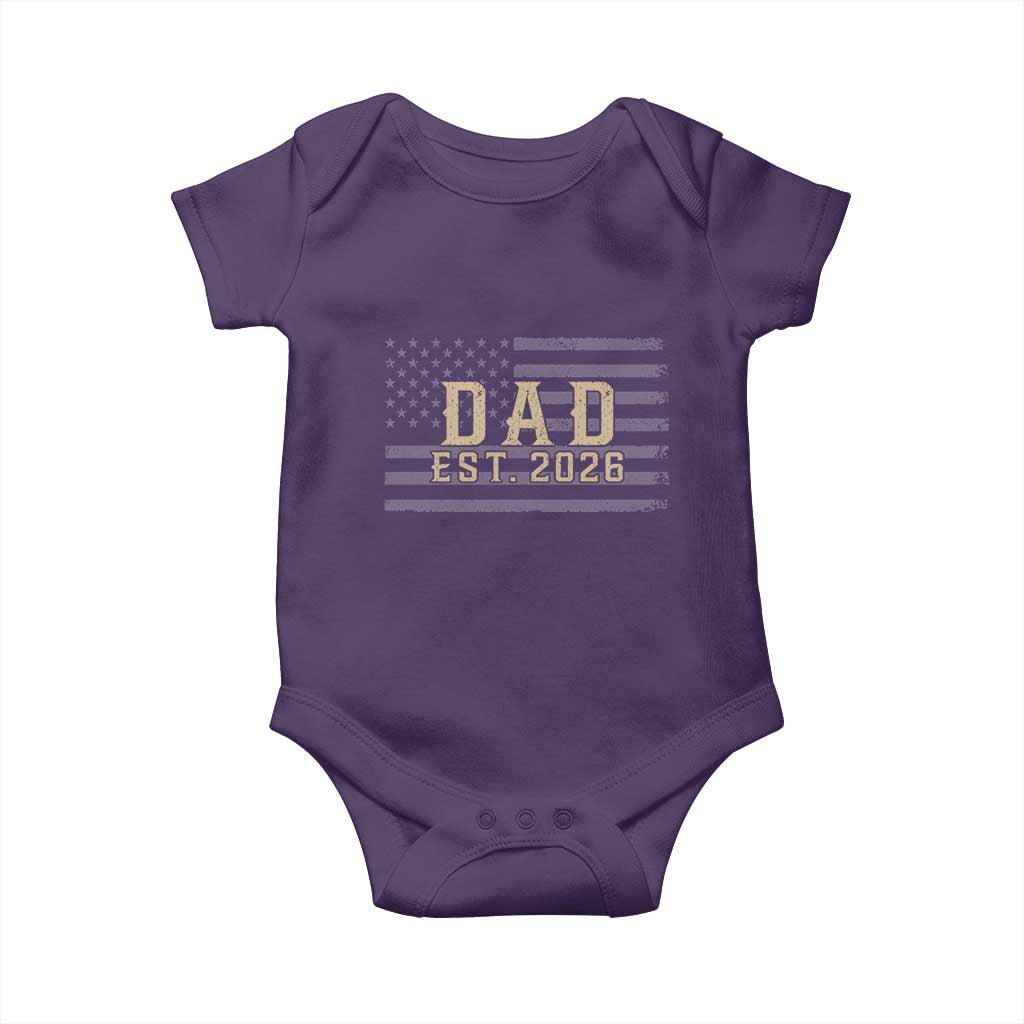 Dad Est 2026 Baby Onesie Promoted to Daddy New Dad