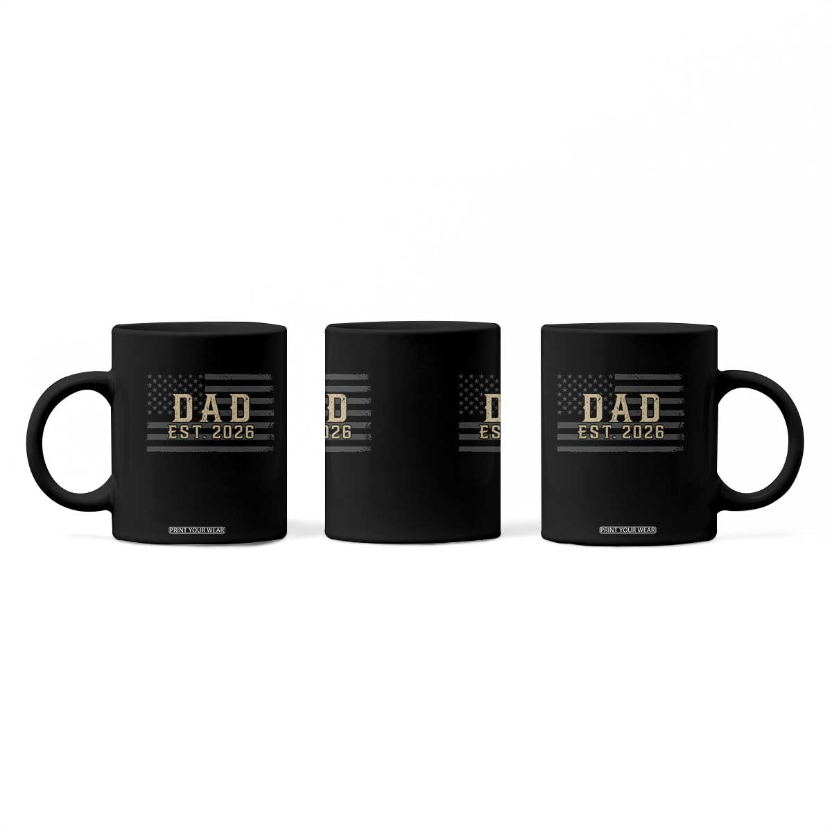 Dad Est 2026 Coffee Mug Promoted to Daddy New Dad