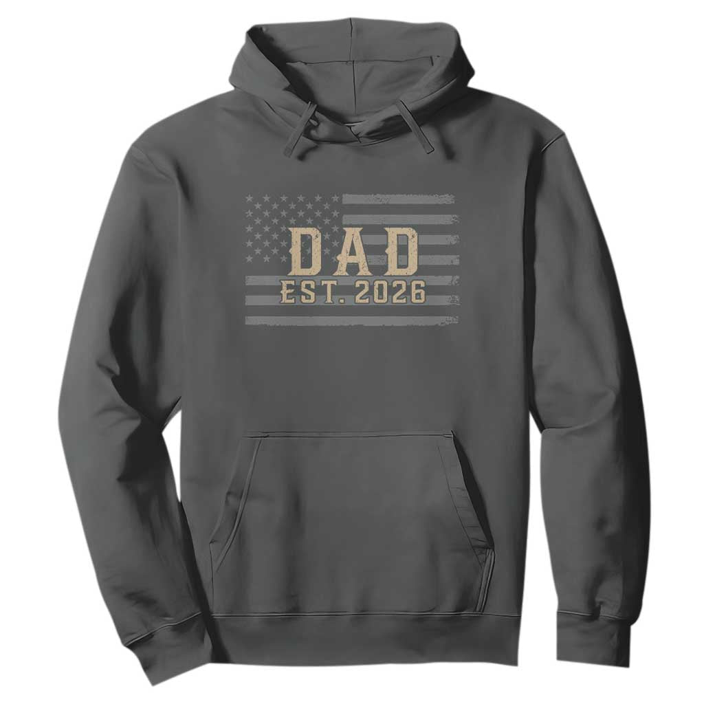 Dad Est 2026 Hoodie Promoted to Daddy New Dad