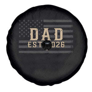 Dad Est 2026 Spare Tire Cover Promoted to Daddy New Dad TS14 Print Your Wear