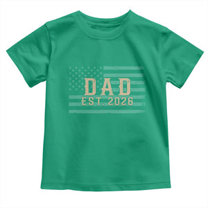 Dad Est 2026 Toddler T Shirt Promoted to Daddy New Dad