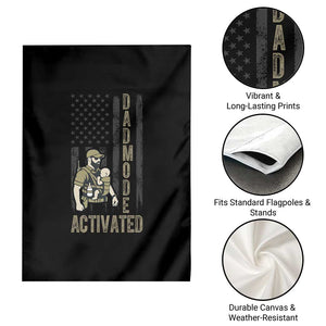 Dad Mode Activated Garden Flag Tactical Baby Carrier Military Father Amerian Flag TS14 Print Your Wear