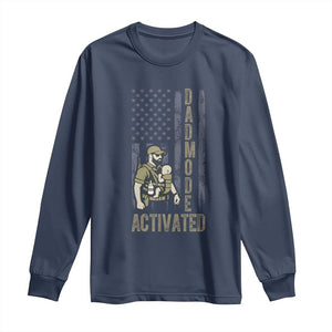 Dad Mode Activated Long Sleeve Shirt Tactical Baby Carrier Military Father Amerian Flag
