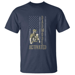 Dad Mode Activated T Shirt Tactical Baby Carrier Military Father Amerian Flag TS14 Navy Print Your Wear