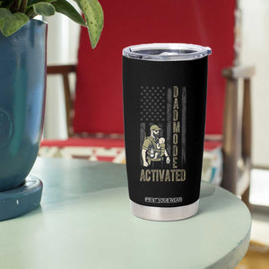 Dad Mode Activated Tumbler Cup Tactical Baby Carrier Military Father Amerian Flag