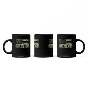 Best Dad Ever Coffee Mug Military Dad American Flag Camo