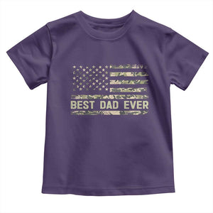 Best Dad Ever Toddler T Shirt Military Dad American Flag Camo
