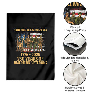 250 Years Anniversary Garden Flag Patriotic USA Army Us Military
