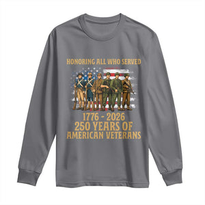 250 Years Anniversary Long Sleeve Shirt Patriotic USA Army Us Military