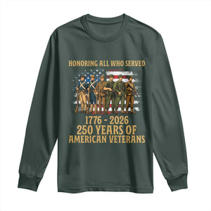 250 Years Anniversary Long Sleeve Shirt Patriotic USA Army Us Military