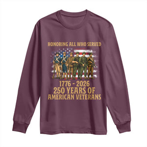 250 Years Anniversary Long Sleeve Shirt Patriotic USA Army Us Military