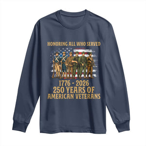 250 Years Anniversary Long Sleeve Shirt Patriotic USA Army Us Military