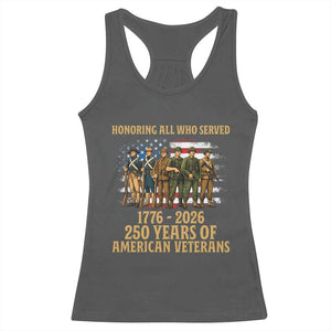 250 Years Anniversary Racerback Tank Top Patriotic USA Army Us Military