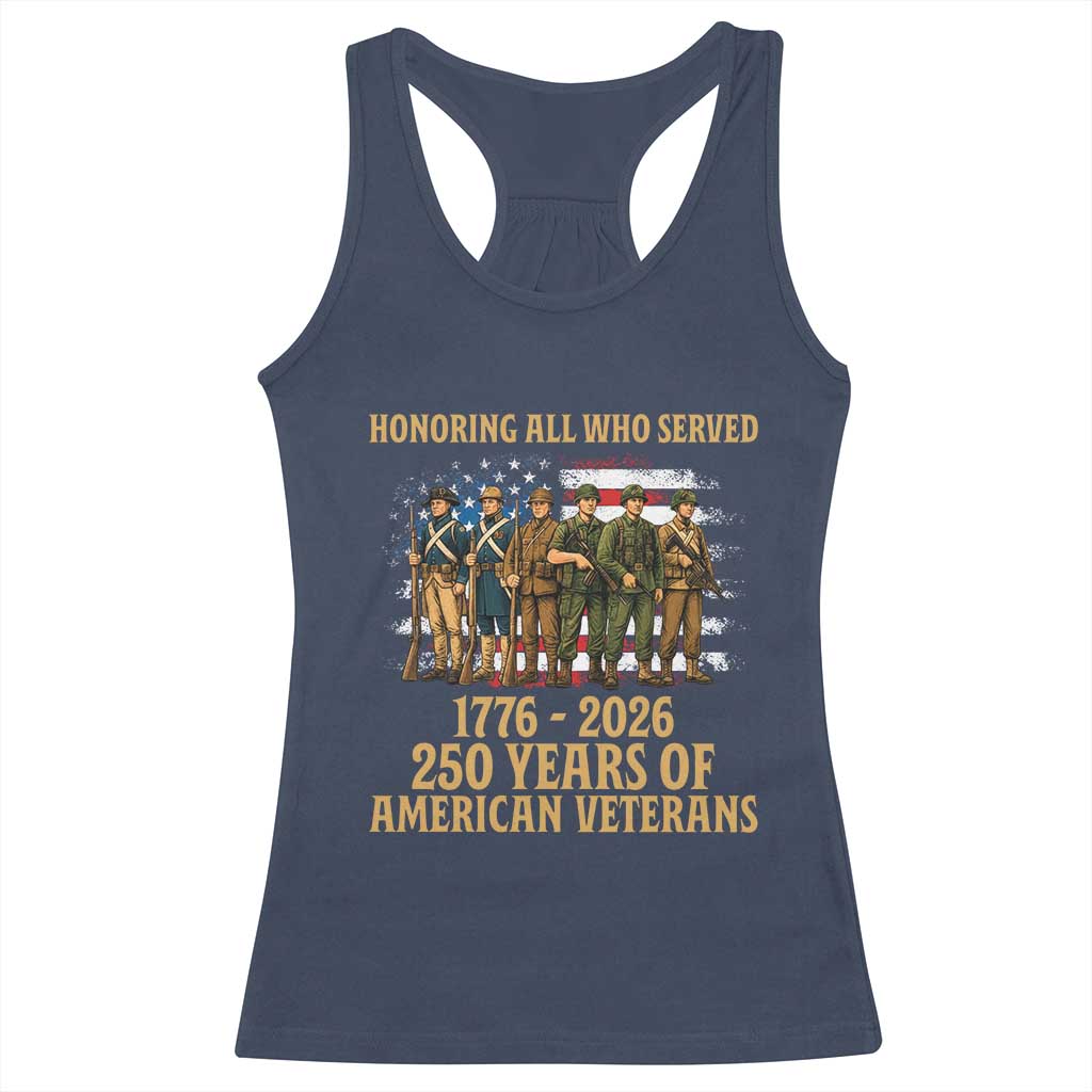 250 Years Anniversary Racerback Tank Top Patriotic USA Army Us Military