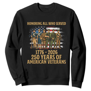 250 Years Anniversary Sweatshirt Patriotic USA Army Us Military