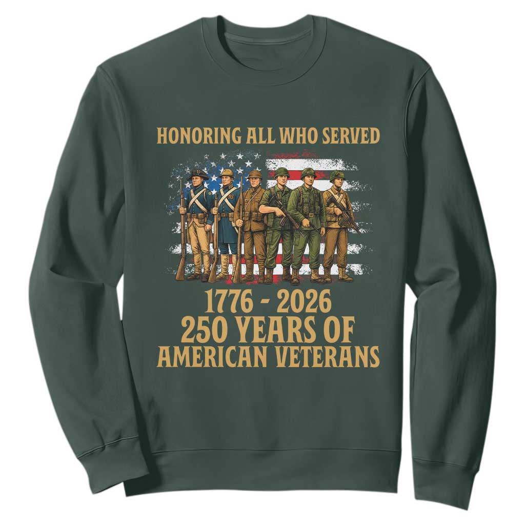 250 Years Anniversary Sweatshirt Patriotic USA Army Us Military
