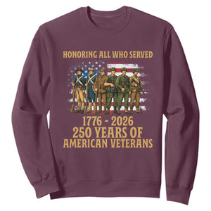 250 Years Anniversary Sweatshirt Patriotic USA Army Us Military