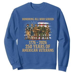 250 Years Anniversary Sweatshirt Patriotic USA Army Us Military